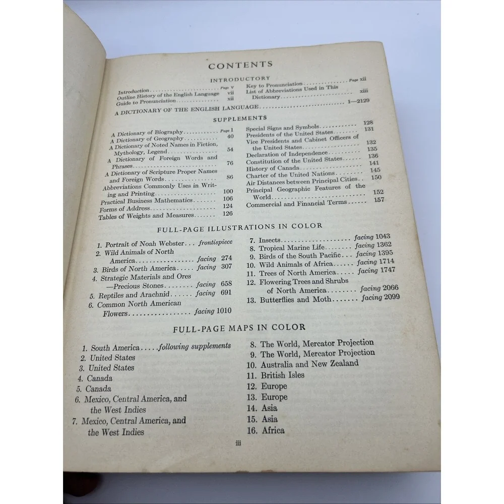 Vintage 1959 Webster's New Twentieth Century Dictionary Volume I Burgundy Hard